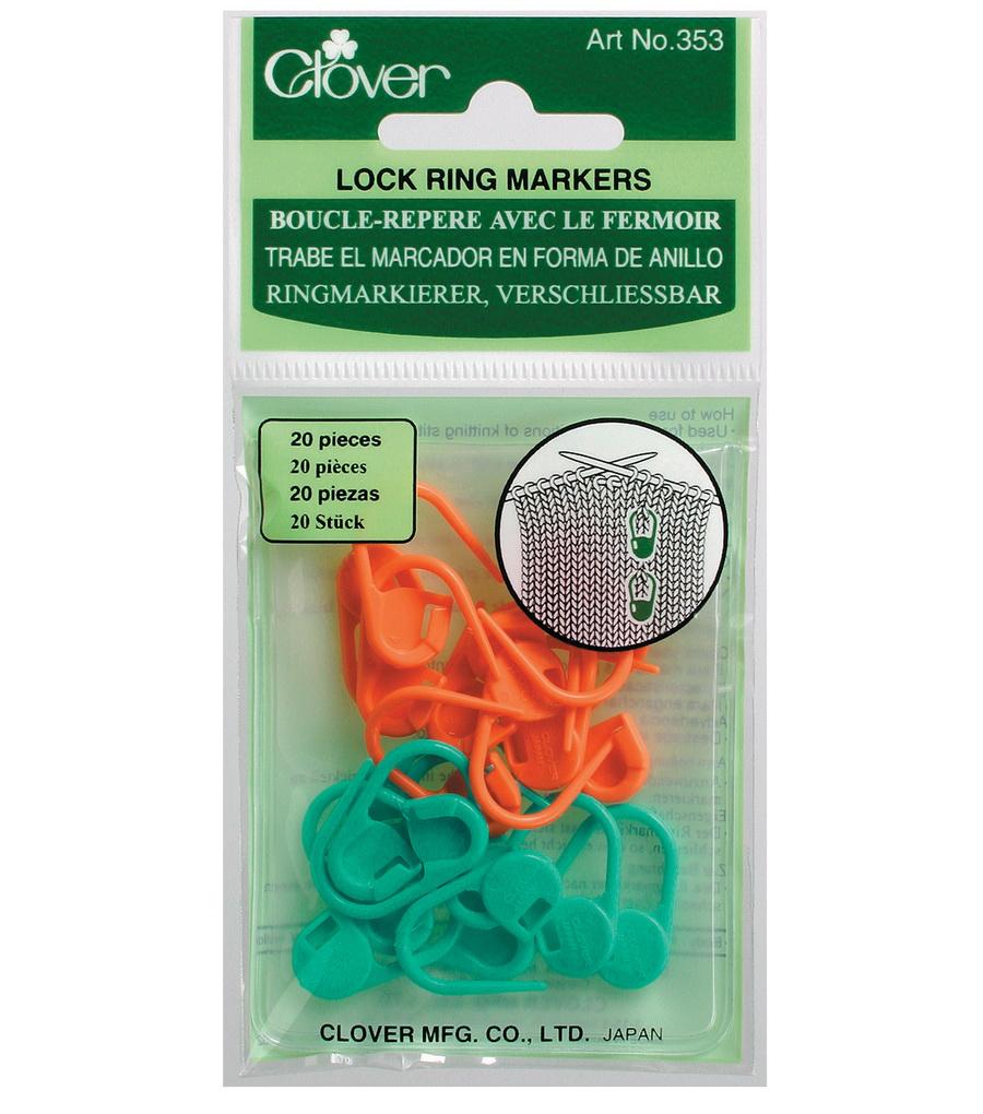 Clover Knitting Lock Ring Markers