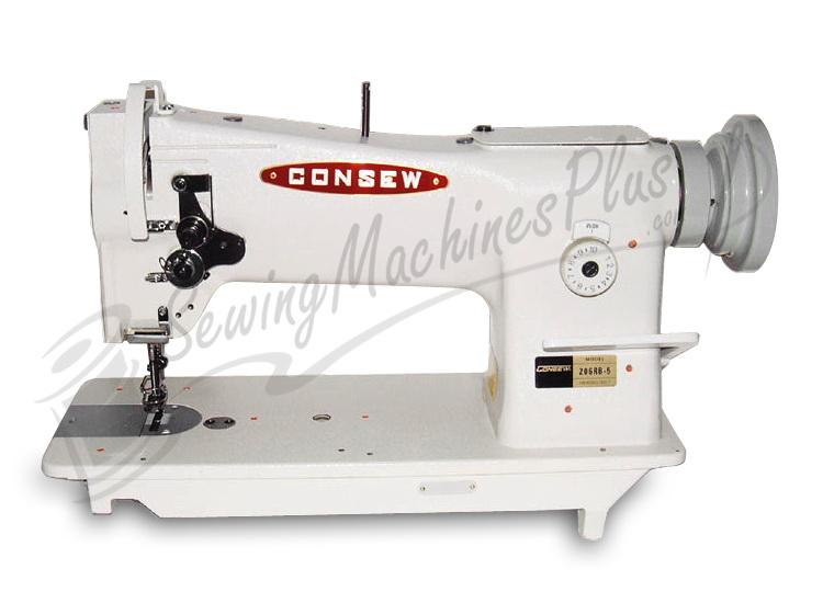 Consew 206RB-5 Walking Foot Upholstery Machine w/ Table & 110V Servo Motor