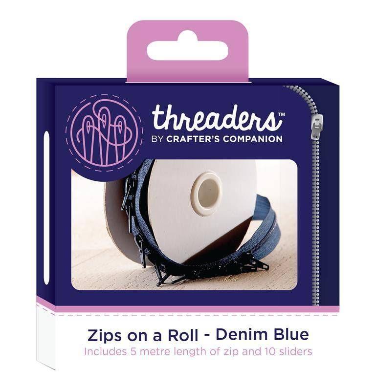 Threaders Zips on a Roll - Denim Blue