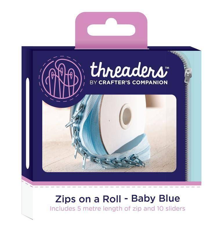Threaders Zips on a Roll - Baby Blue