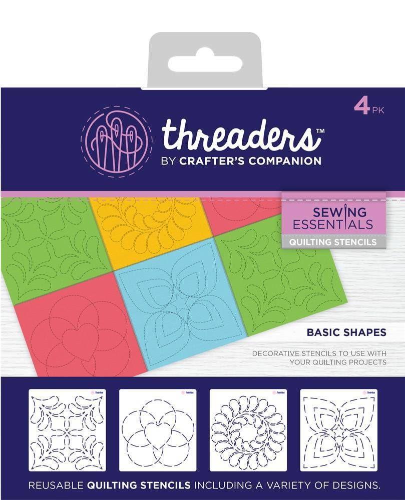 Threaders Quilting Stencils - Basic Shapes