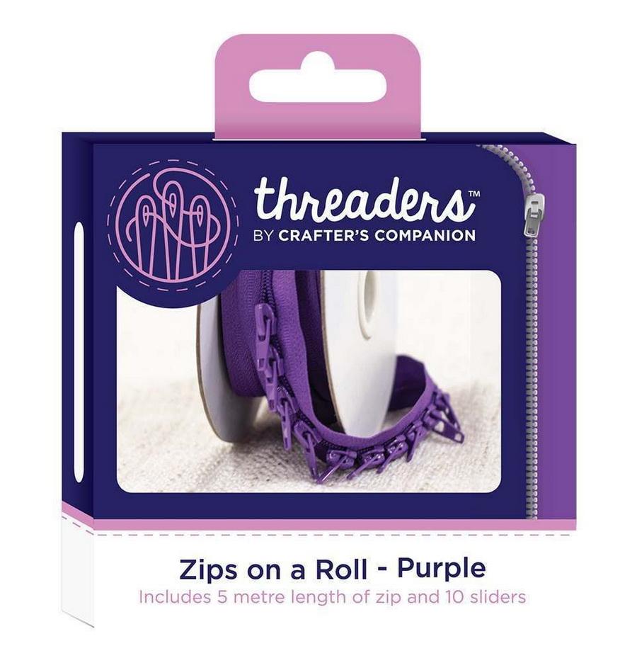 Threaders Zips on a Roll - Purple