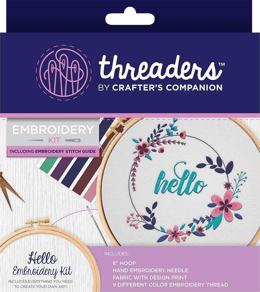 Threaders Embroidery Kit - Hello