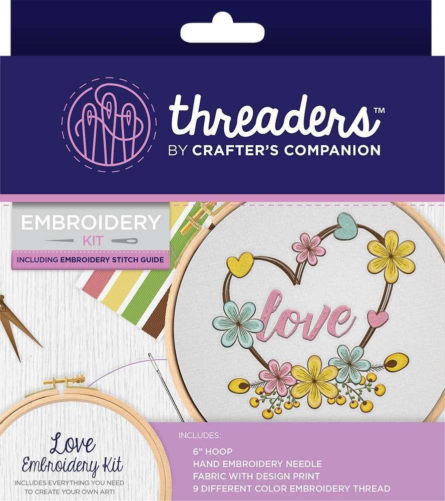 Threaders Embroidery Kit - Love