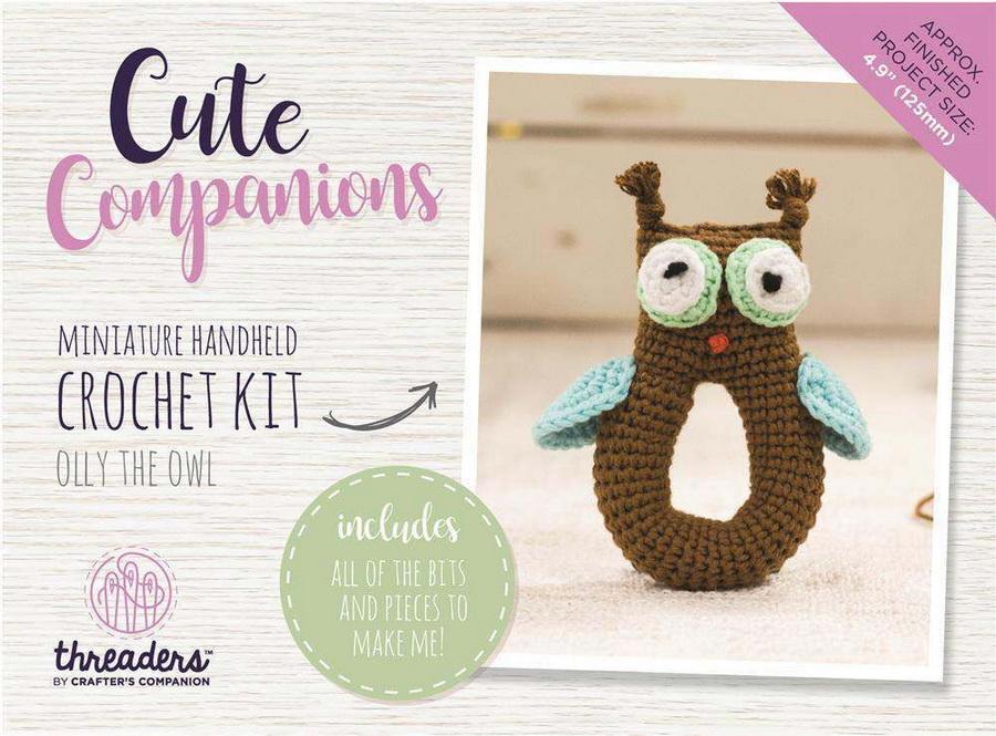 Threaders Cute Companions Crochet Kit - Olly the Owl Miniature Handheld