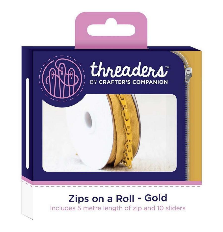 Threaders Zips on a Roll - Gold