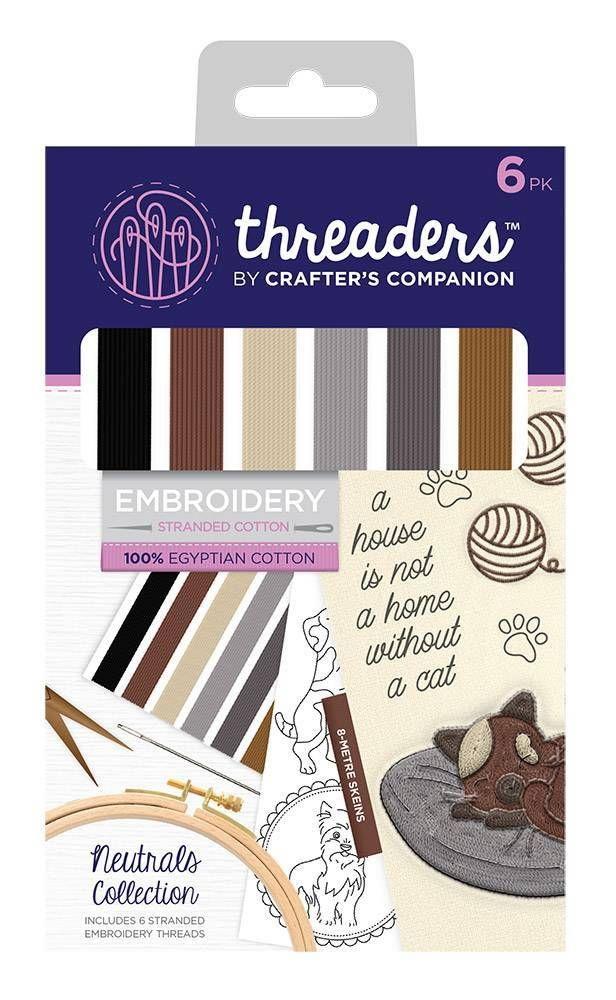 Threaders Embroidery Stranded Cotton - Neutrals Collection
