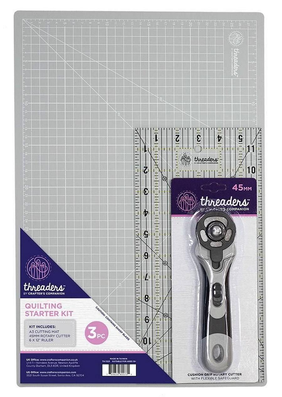 Crafters Companion Threaders Quilting Starter Kit (3 PC)