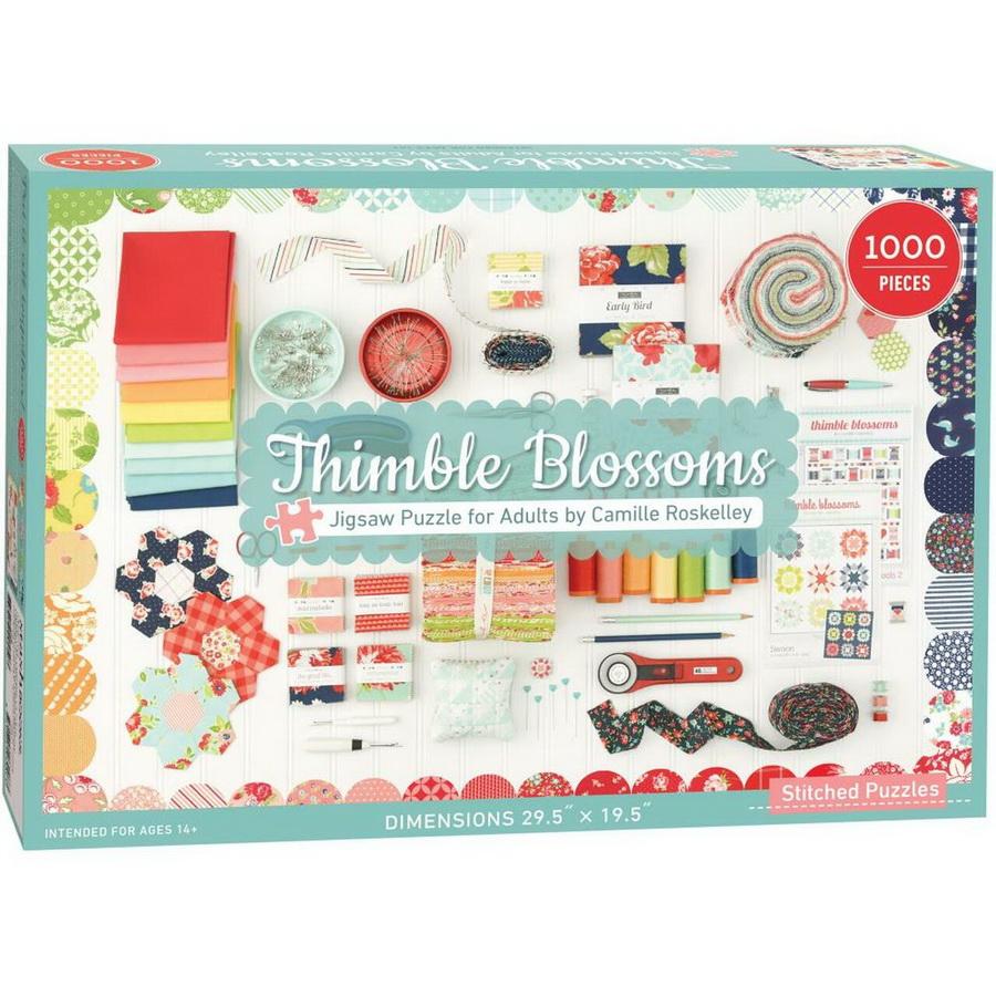 C&T Publishing Thimble Blossoms Jigsaw Puzzle for Adult 1000 Pieces (CT20450)