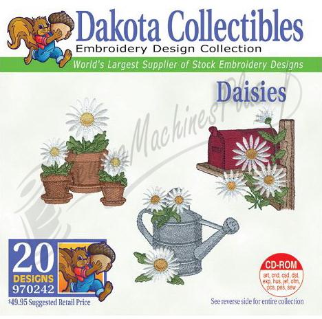 Dakota Collectibles Daisies Embroidery Designs - 970242