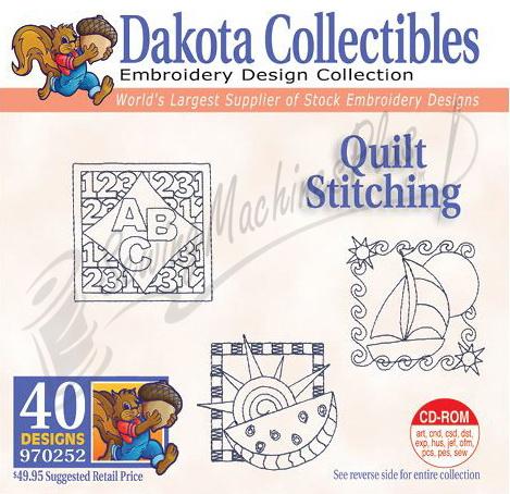 Dakota Collectibles Quilt Stitching Applique Embroidery Designs - 970252