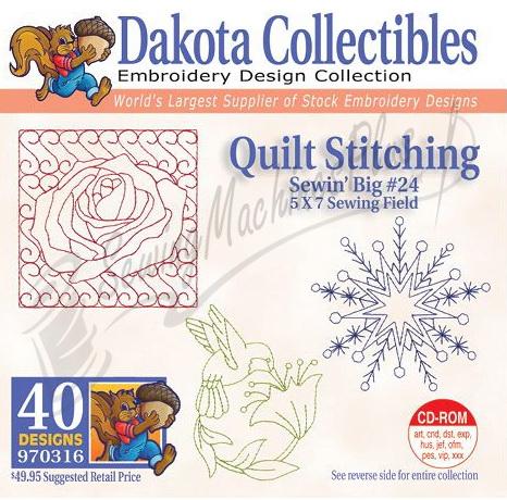 Dakota Collectibles Quilt Stitching #24 Embroidery Designs 970316
