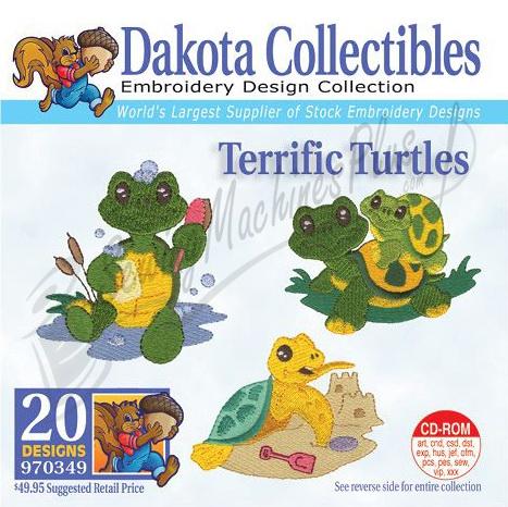 Dakota Collectibles Terrific Turtles Embroidery Designs - 970349