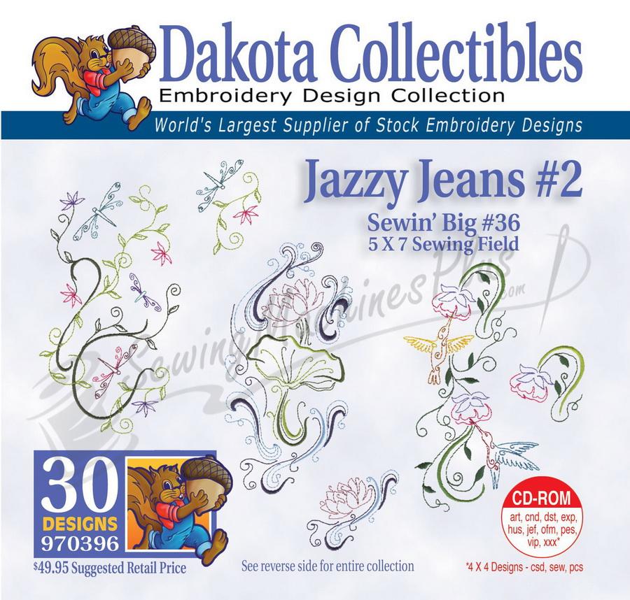 Dakota Collectibles Jazzy Jeans #2 Embroidery Designs - 970396