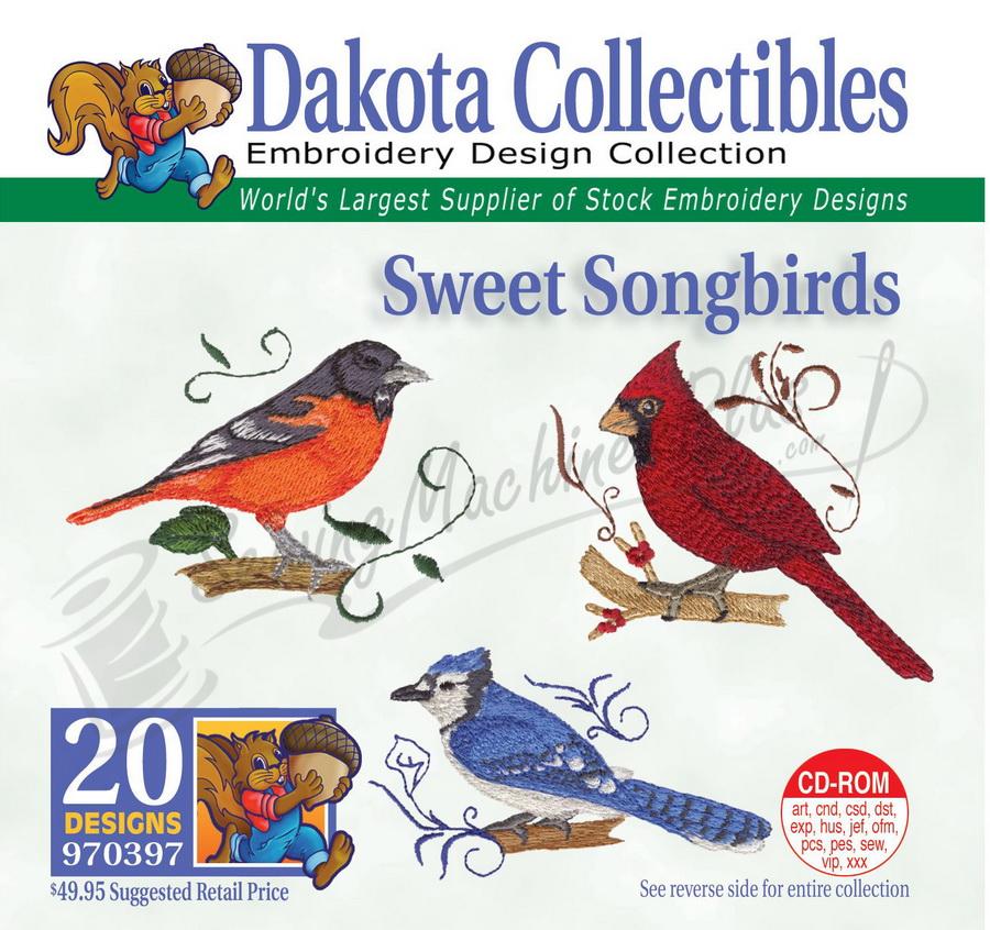 Dakota Collectibles Sweet Songbirds Embroidery Designs - 970397