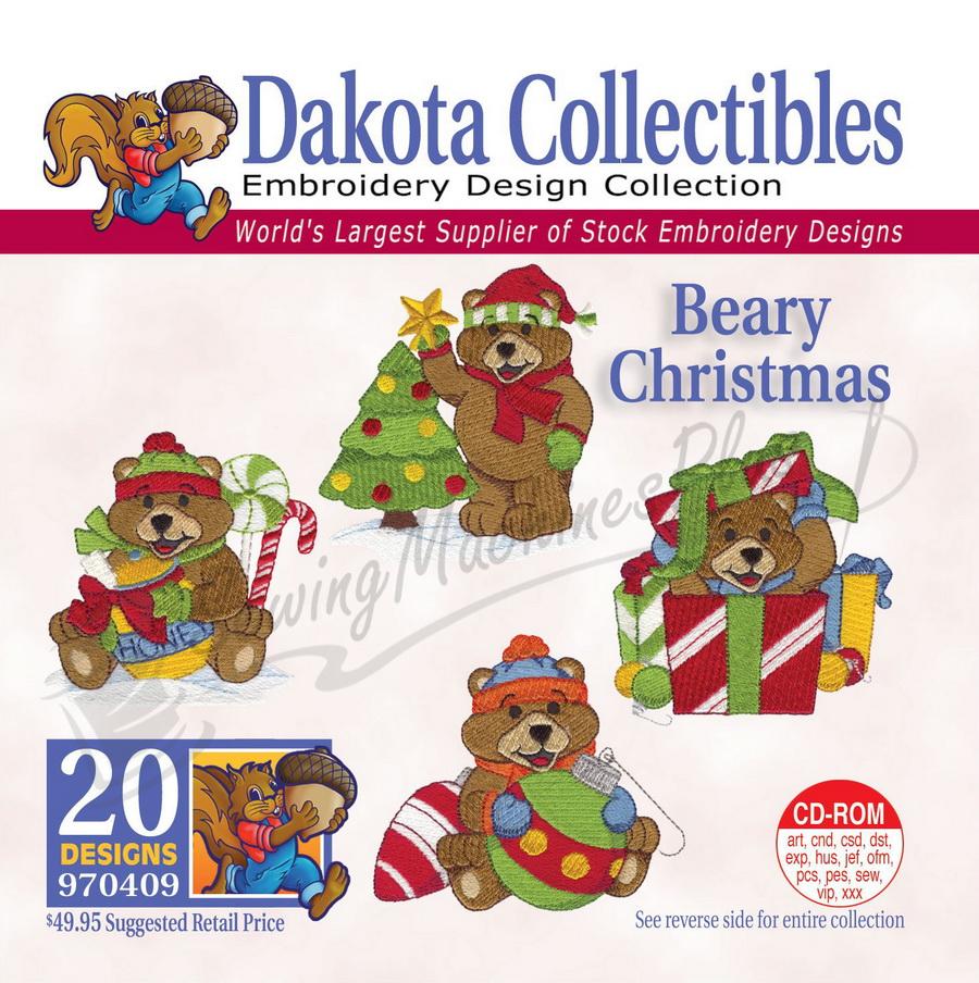 Dakota Collectibles Beary Christmas Embroidery Designs - 970409