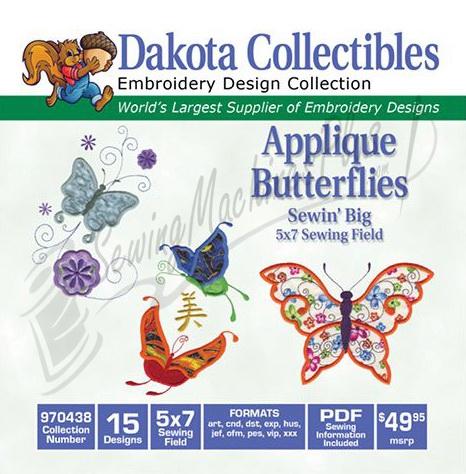 Dakota Collectibles Applique Butterflies 970438