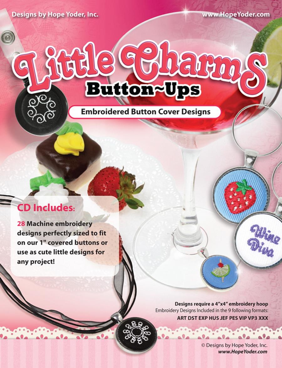 Button~Ups Little Charms Embroidery CD - Designs by Hope Yoder