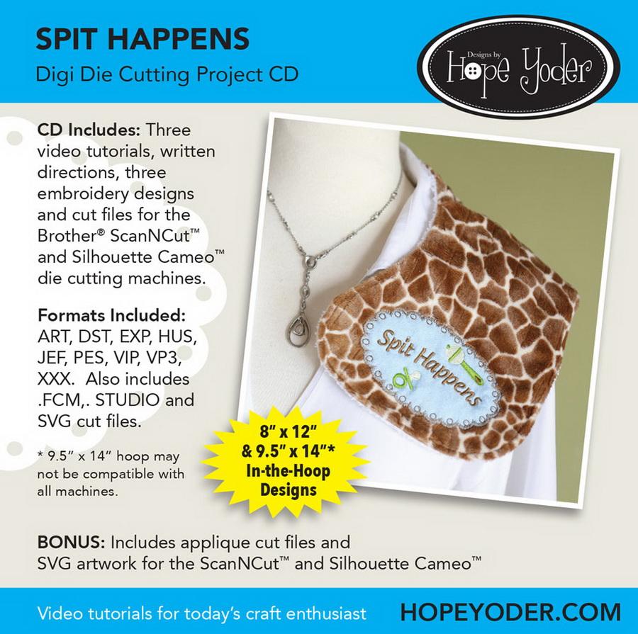 Digi Die Cutting Project Spit Happens - Designs by Hope Yoder