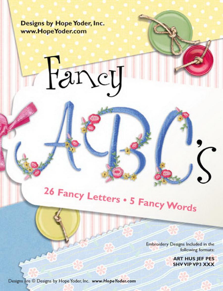 Fancy ABCs Embroidery CD - Designs by Hope Yoder