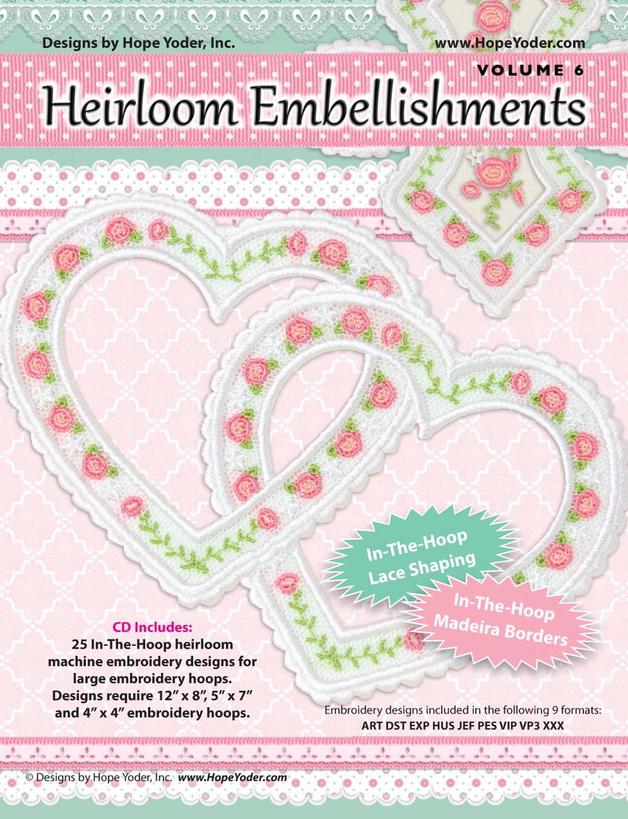 Heirloom Embellishments Vol 6 CD - Designs by Hope Yoder