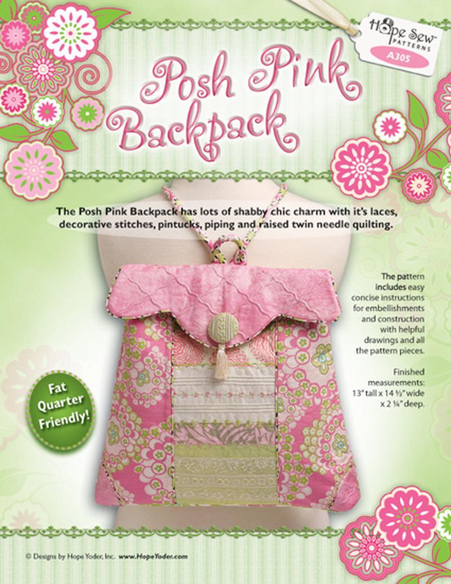 Posh Pink Backpack - Designs by Hope Yoder