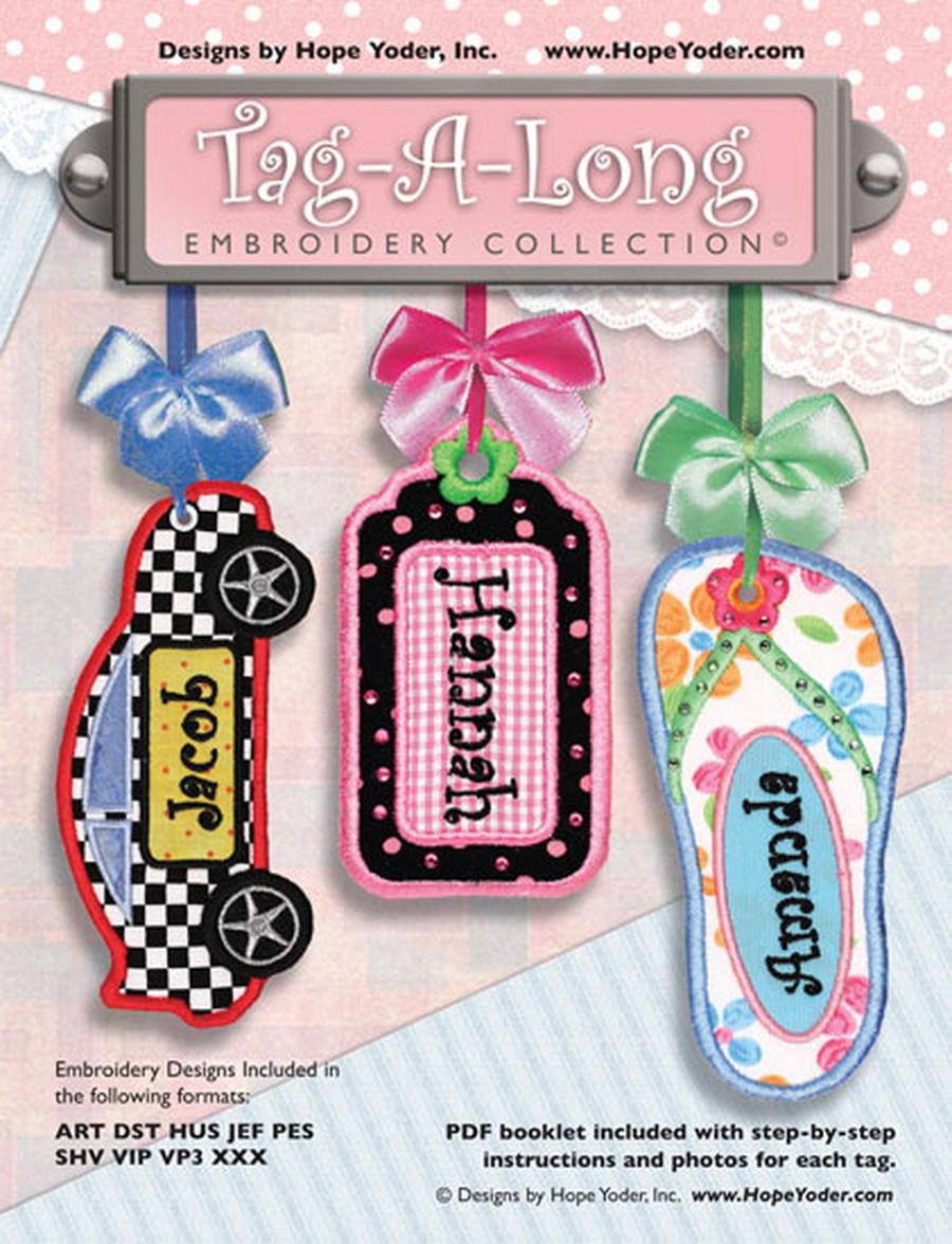 Tag-A-Long Embroidery Embroidery CD - Designs by Hope Yoder