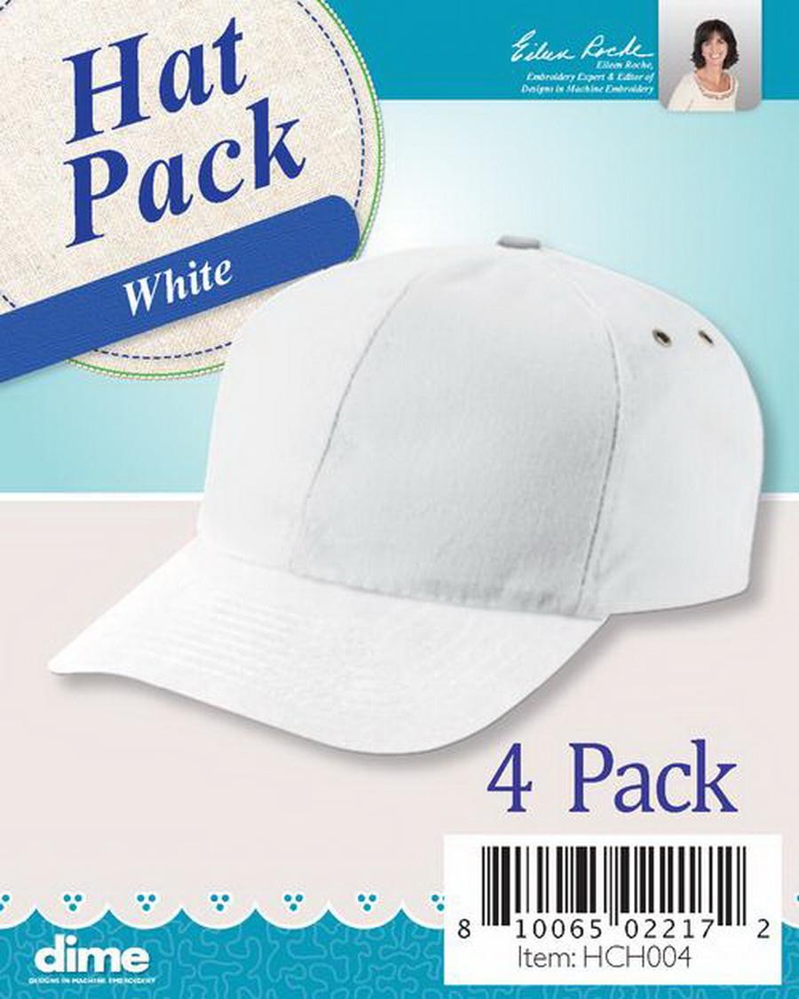 Dime Hat Pack White