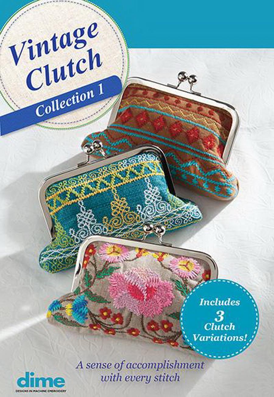Dime Vintage Purse Embroidery Design Collection (Optional thread and needle bundle)