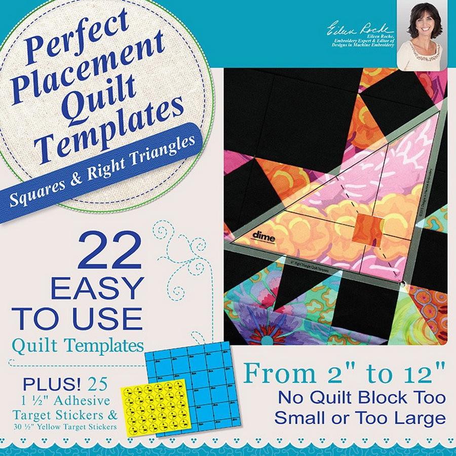 DIME - Perfect Placement Quilt Templates - 45 Degree and 60 Degree Diamonds