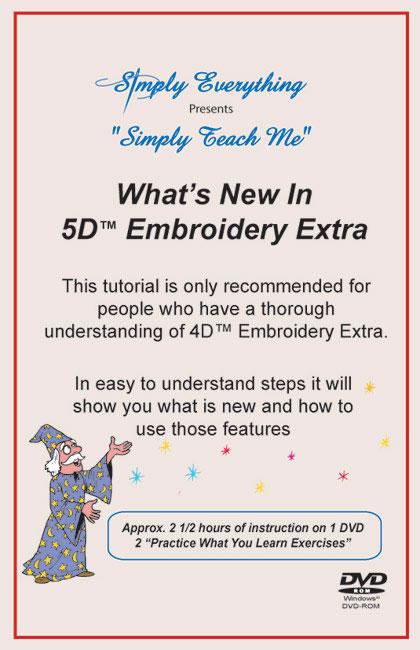 Simply Teach Me - Whats New in 5D Embroidery