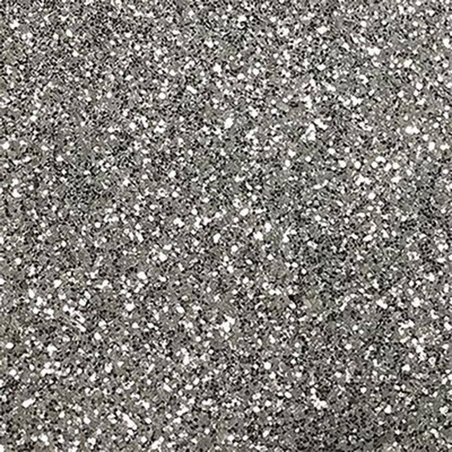 Glitter Fabric 27 in x 11.8 in Silver