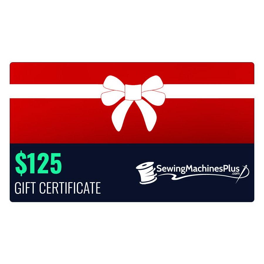 $125 Gift Certificate - Sewingmachinesplus.com