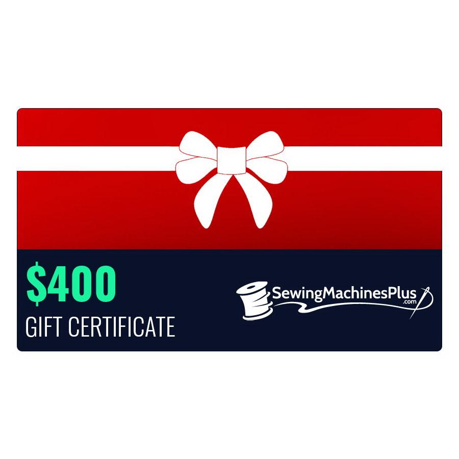 $400 Gift Certificate - Sewingmachinesplus.com