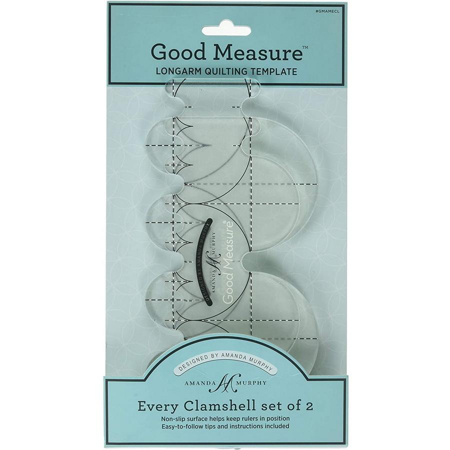 Good Measure Every Clamshell Quilting Template Ruler 2 PC Set
