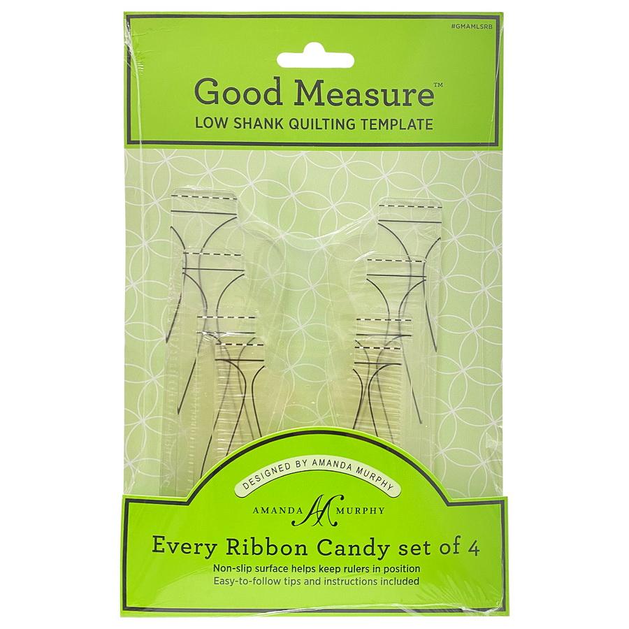 Good Measure Low Shank Every Ribbon Candy Quilting Template Ruler 4 PC Set