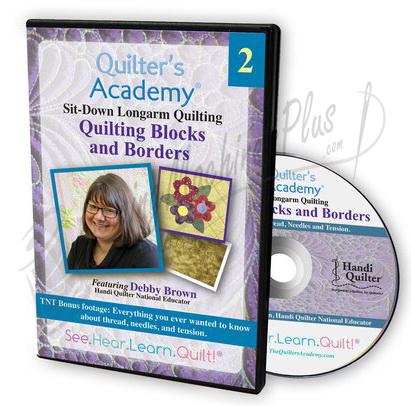 Sit-Down Longarm Quilting Featuring Debby Brown - Vol. 2 Quilting Blocks and Borders DVD