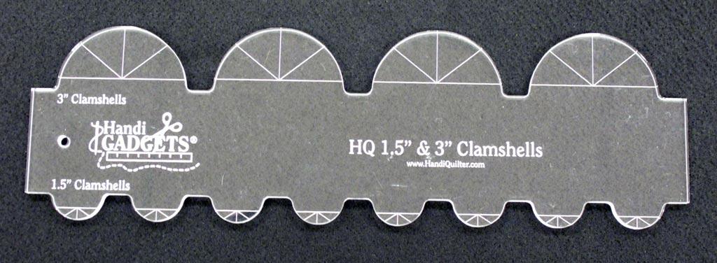 Handi Quilter 1-1/2 & 3 inch Clamshell Template