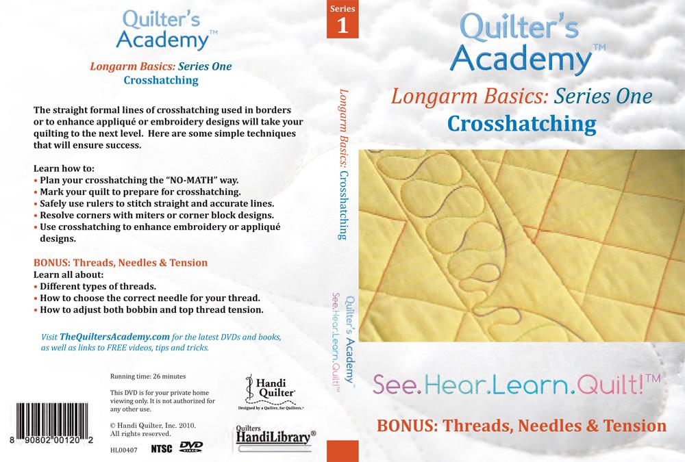 Handi Quilter Longarm Basics: Crosshatching with BONUS: Threads, Needles & Tension (DVD)