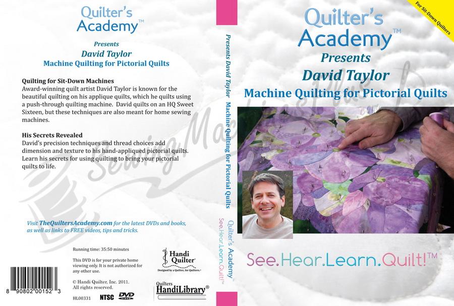 Quilters Academy Presents David Taylor - Machine Quilting for Pictorial Quilts (DVD)
