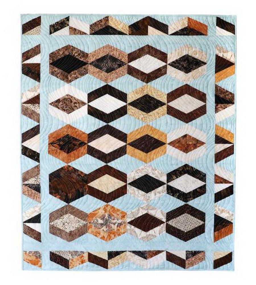 Hoffman Fabrics - Sugar In My Coffee Fabric Kit by Queen Designs