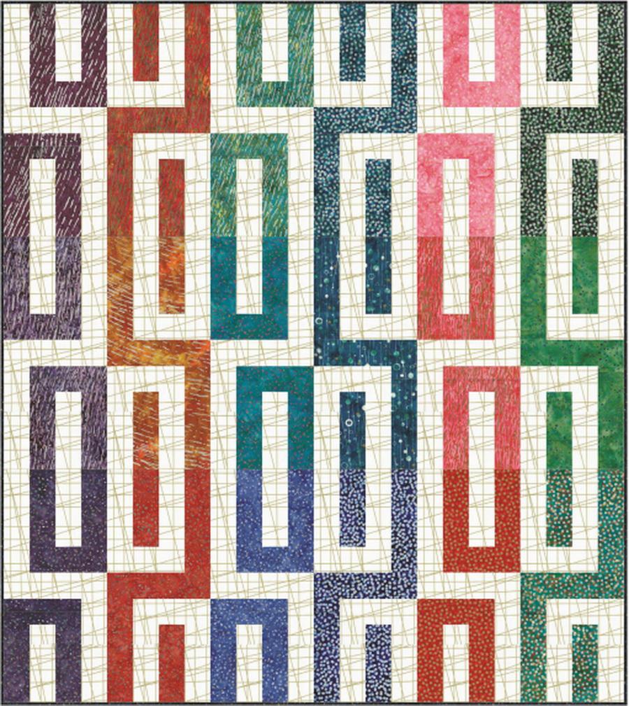Hoffman Fabrics - Theres No Point Quilt Fabric Kit