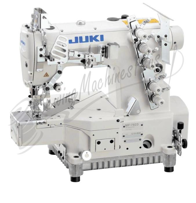 Juki MF-7923 - 3 Needle Coverstitch Industrial Machine, Cylinder Bed w/ Table & Motor