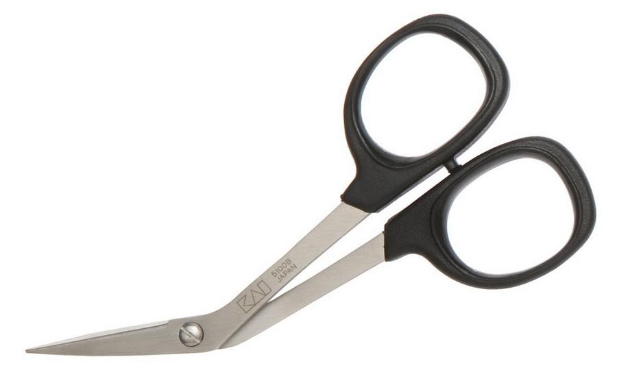 KAI 4" Bent Needlecraft Scissors - Slightly Blunt Tip (N5100B-P)