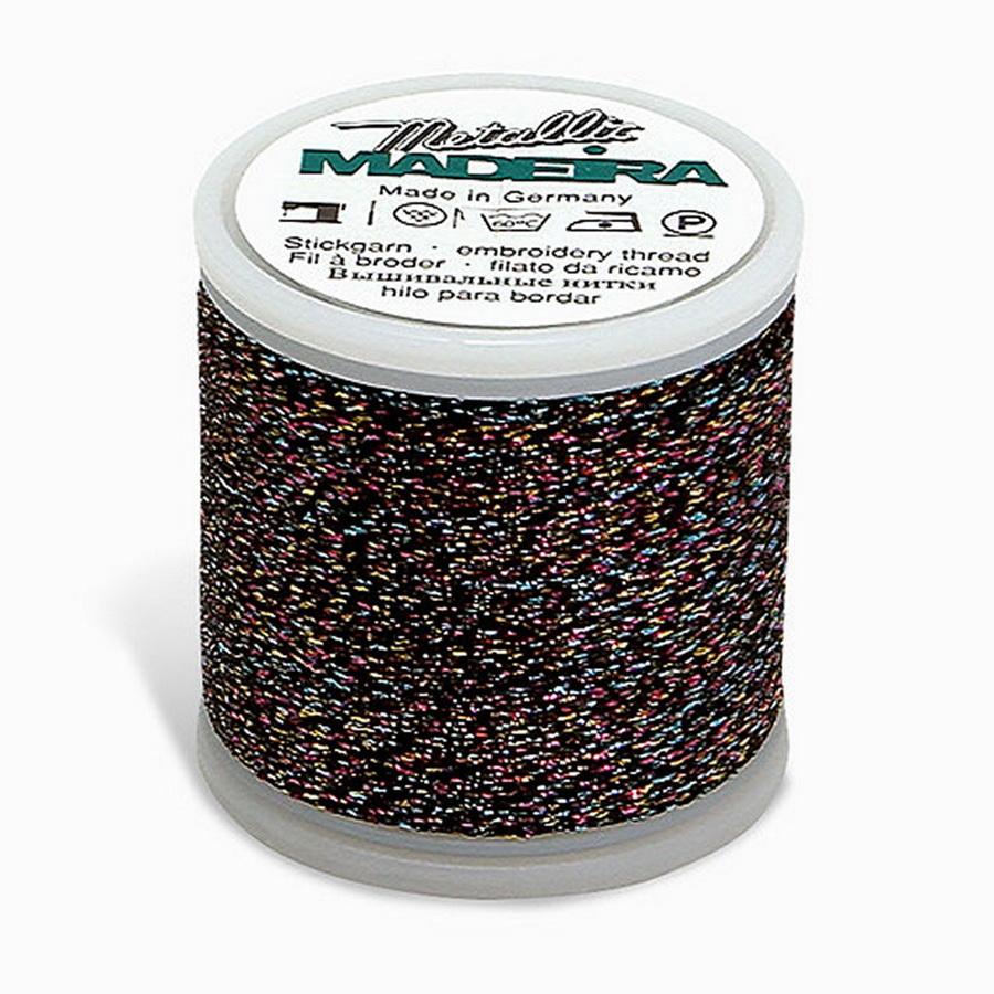 Madeira Metallic No. 40 220yds - Black Blue Gold Pink - 270