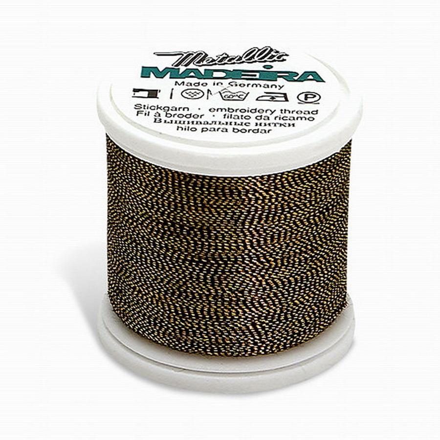 Madeira Metallic No. 40 220yds - Black/Gold - 425