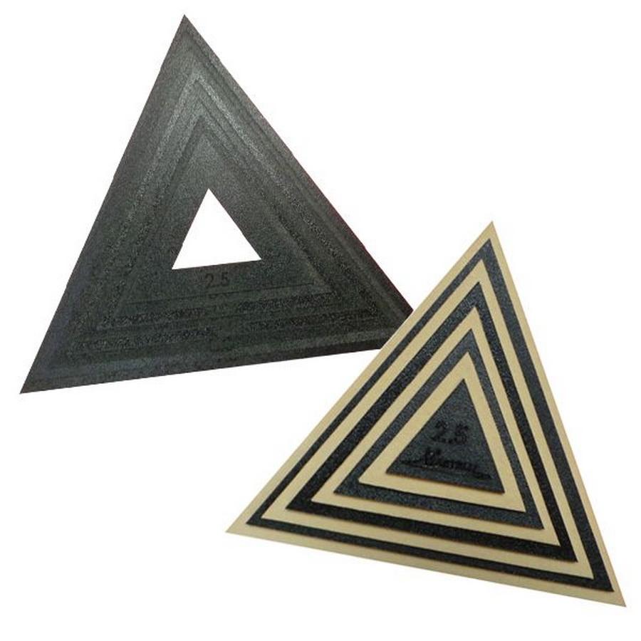 Martelli All Triangle Templates and Fussy Cuts (2.5in - 9.5in)