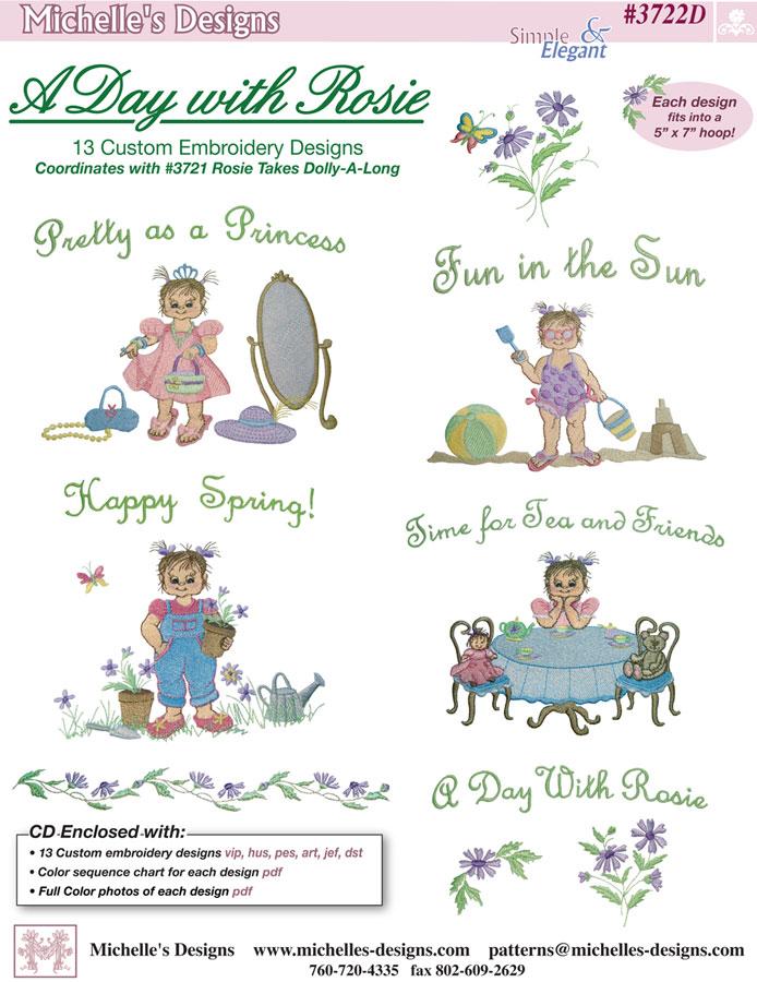 Michelles Designs - A Day with Rosie Embroidery Designs (#3722D)