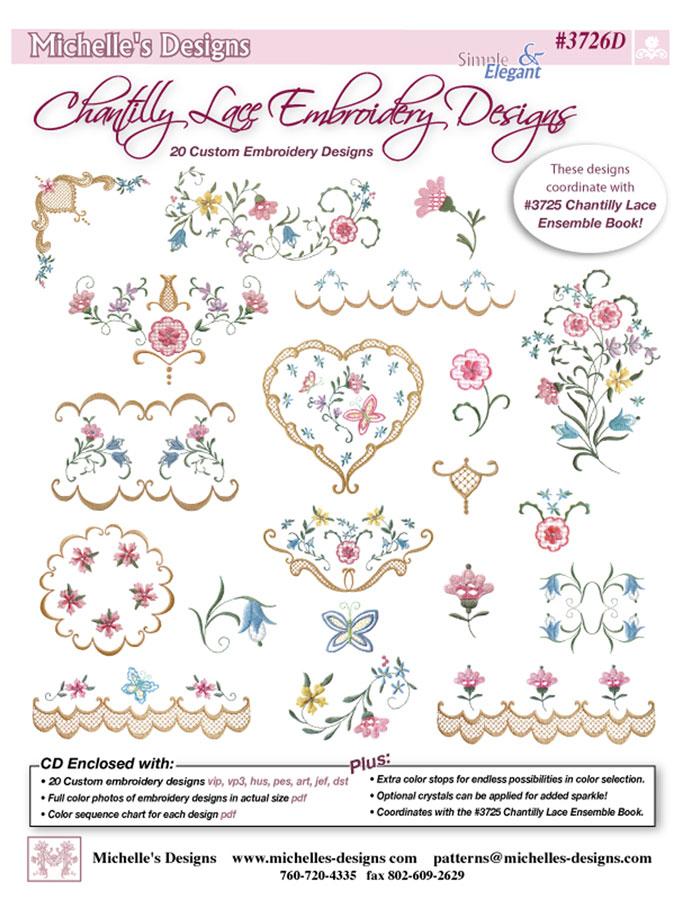 Michelles Designs - Chantilly Lace Embroidery Designs (#3726D)