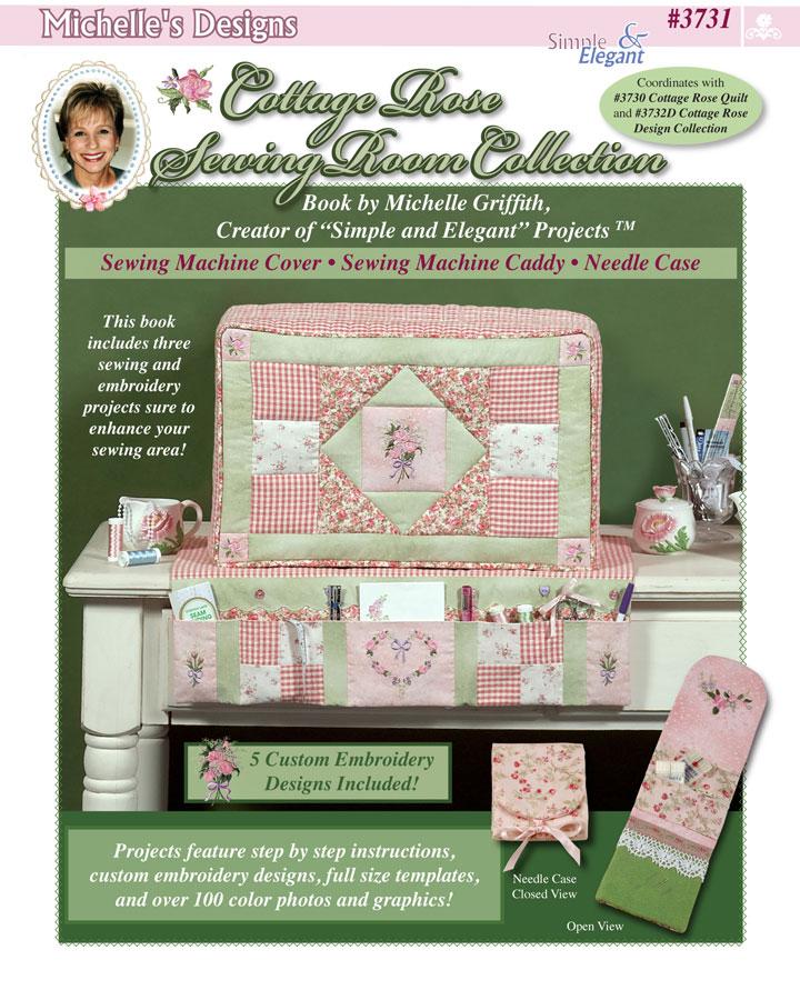 Michelles Designs - Cottage Rose Sewing Room Book and Design Collection (#3731)